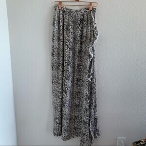 Rove Swim Animal Print Open Side Slit Cover Up Small